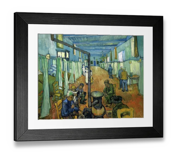 Framed Print : The Ward In The Hospital At Arles Framed Print : The Ward In The Hospital At Arles
