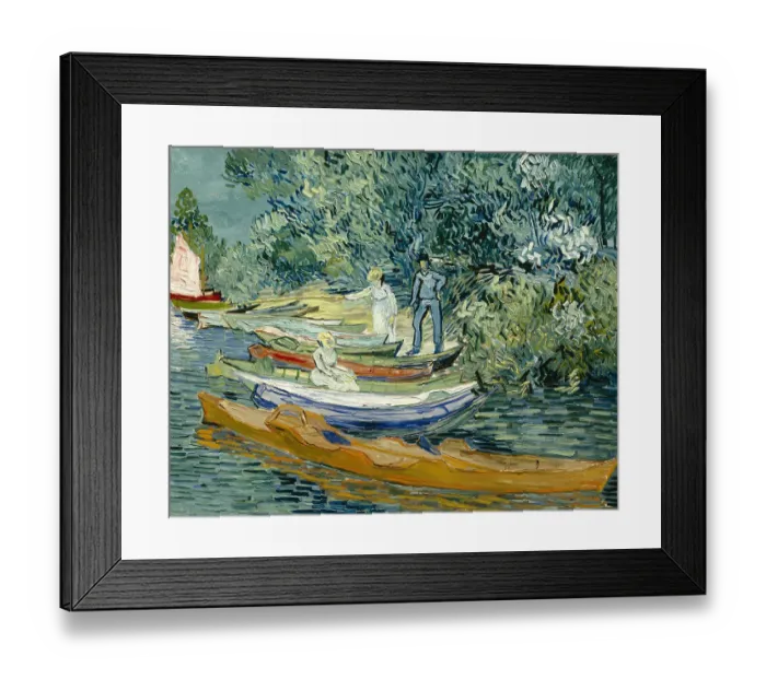Framed Print : Bank Of The Oise At Auvers Framed Print : Bank Of The Oise At Auvers