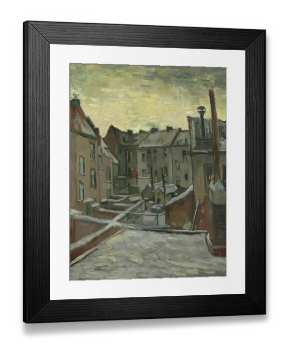 Framed Print : Houses Seen From The Back, Antwerp Framed Print : Houses Seen From The Back, Antwerp