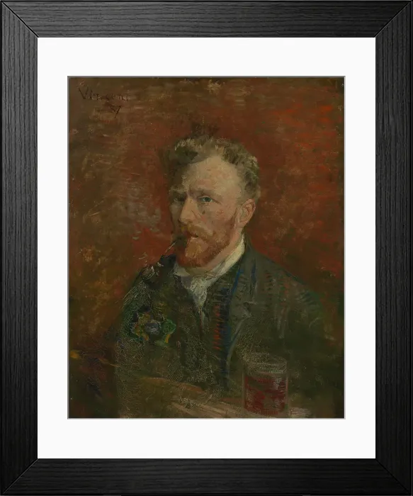 Framed Print : Self-Portrait With Glass