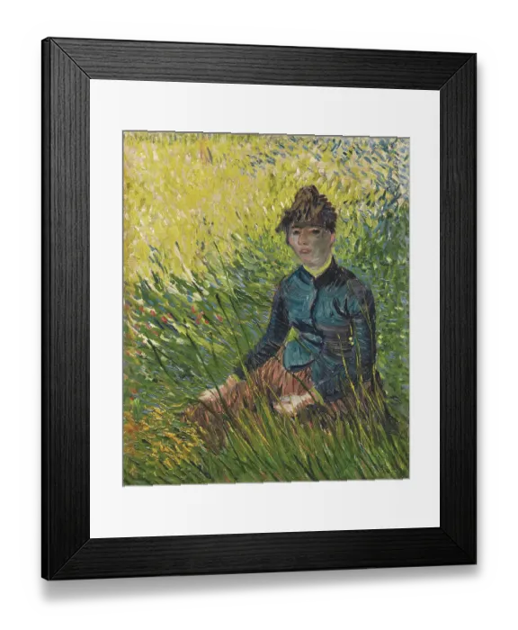 Framed Print : Woman in a wheat field (Femme dans un champ de blé), 1887 Framed Print : Woman in a wheat field (Femme dans un champ de blé), 1887