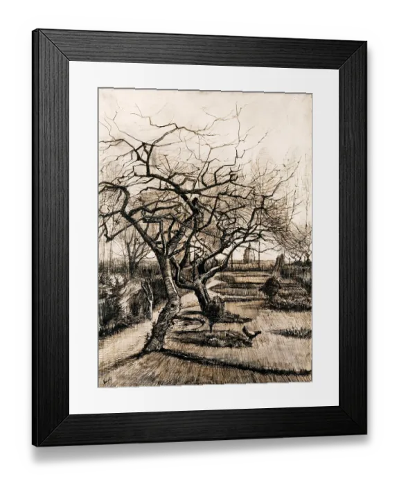 Framed Print : The Parsonage Garden at Nuenen in Winter. Artist: Gogh, Vincent, van (1853-1890) Framed Print : The Parsonage Garden at Nuenen in Winter. Artist: Gogh, Vincent, van (1853-1890)