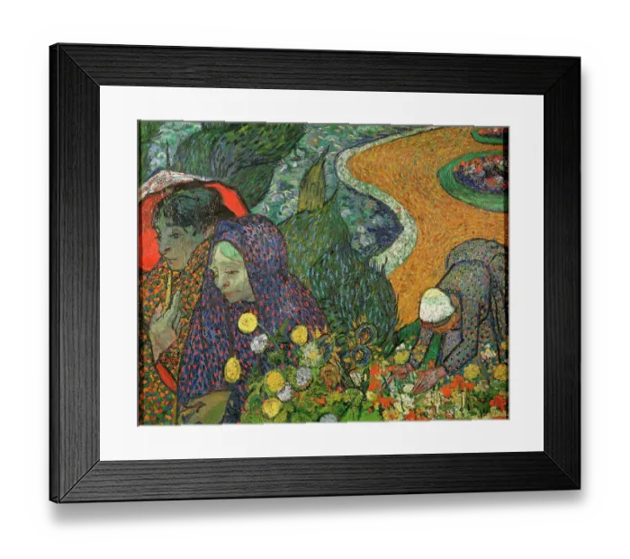 Framed Print : Ladies of Arles (Memory of the Garden at Etten), 1888. Artist: Vincent van Gogh Framed Print : Ladies of Arles (Memory of the Garden at Etten), 1888. Artist: Vincent van Gogh