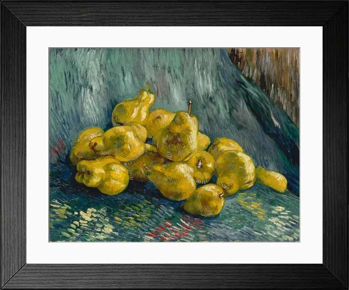 Framed Print : Still Life with Quinces, 1887-1888. Artist: Gogh, Vincent, van (1853-1890) Framed Print : Still Life with Quinces, 1887-1888. Artist: Gogh, Vincent, van (1853-1890)