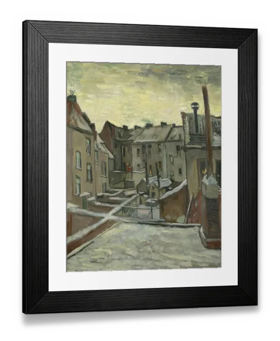 Framed Print : Houses seen from the back, 1885. Artist: Gogh, Vincent, van (1853-1890) Framed Print : Houses seen from the back, 1885. Artist: Gogh, Vincent, van (1853-1890)