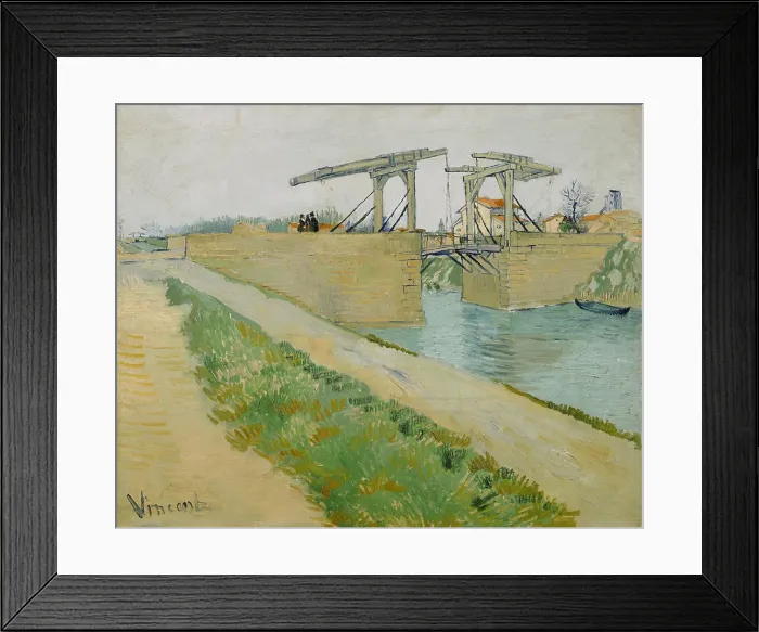 Framed Print : The Langlois bridge (Pont de Langlois), 1888. Artist: Gogh, Vincent, van (1853-1890) Framed Print : The Langlois bridge (Pont de Langlois), 1888. Artist: Gogh, Vincent, van (1853-1890)
