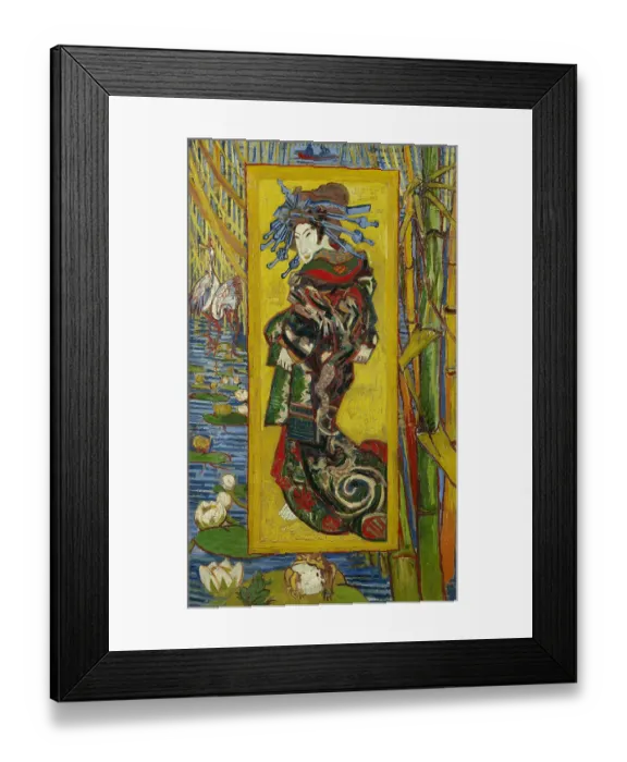 Framed Print : The Courtesan (after Eisen), 1887. Artist: Gogh, Vincent, van (1853-1890) Framed Print : The Courtesan (after Eisen), 1887. Artist: Gogh, Vincent, van (1853-1890)