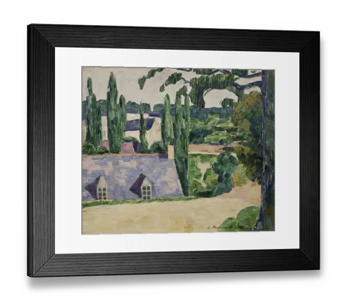 Framed Print : Landscape at Pont-Aven, 1889. Artist: Bernard, Émile (1868-1941) Framed Print : Landscape at Pont-Aven, 1889. Artist: Bernard, Émile (1868-1941)