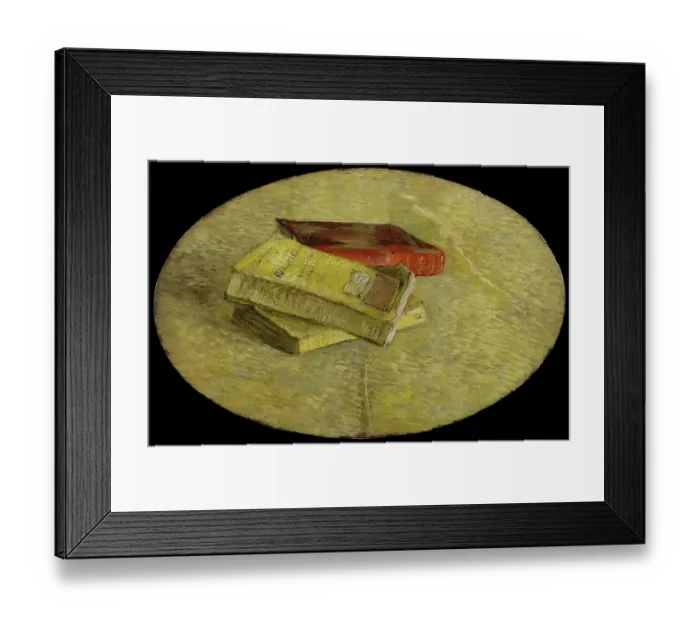 Framed Print : Three books, 1887. Artist: Gogh, Vincent, van (1853-1890) Framed Print : Three books, 1887. Artist: Gogh, Vincent, van (1853-1890)