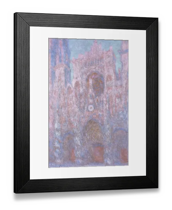 Framed Print : Rouen Cathedral: Setting Sun (Symphony In Grey And Pink), 1892-94 Framed Print : Rouen Cathedral: Setting Sun (Symphony In Grey And Pink), 1892-94