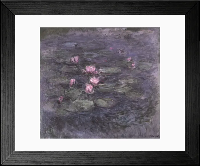 Framed Print : Nymphéas, c Framed Print : Nymphéas, c