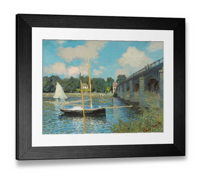 Framed Print : The Bridge At Argenteuil Framed Print : The Bridge At Argenteuil