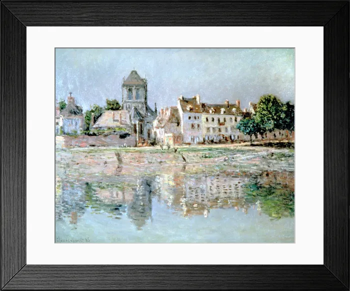 Framed Print : By the River at Vernon, 1883. Artist: Claude Monet