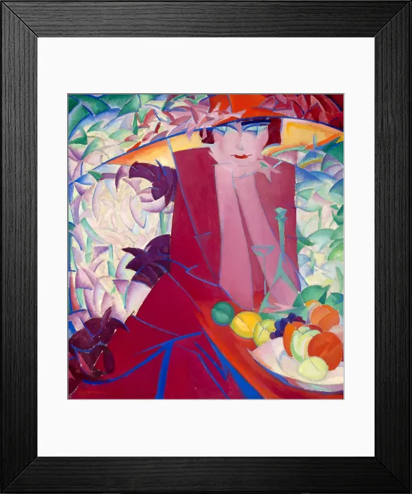 Framed Print : Lady With Large Hat In Summer House Framed Print : Lady With Large Hat In Summer House
