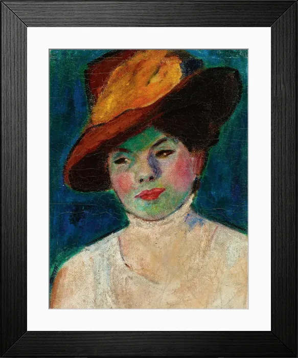 Framed Print : Actress, c. 1907. Found in the collection of Rippl-Rónai Múzeum Framed Print : Actress, c. 1907. Found in the collection of Rippl-Rónai Múzeum