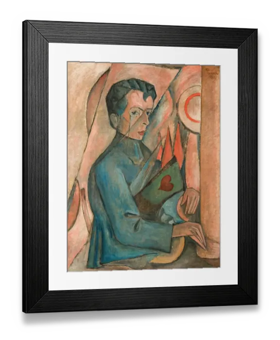 Framed Print : Portrait Of The Poet Bruno Jasienski (1901-1938) Framed Print : Portrait Of The Poet Bruno Jasienski (1901-1938)