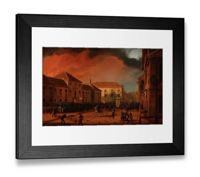 Framed Print : Fire Of The Warsaw Arsenal Framed Print : Fire Of The Warsaw Arsenal