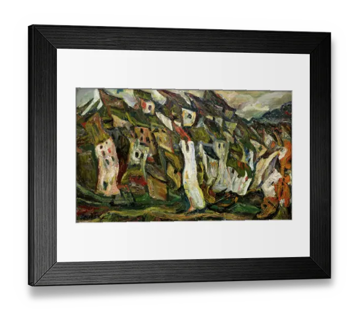 Framed Print : Houses, 1920-1921. Found in the collection of Musée de l'Orangerie, Paris Framed Print : Houses, 1920-1921. Found in the collection of Musée de l'Orangerie, Paris