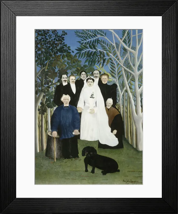 Framed Print : The Wedding Party. Artist: Rousseau, Henri Julien Félix (1844-1910) Framed Print : The Wedding Party. Artist: Rousseau, Henri Julien Félix (1844-1910)
