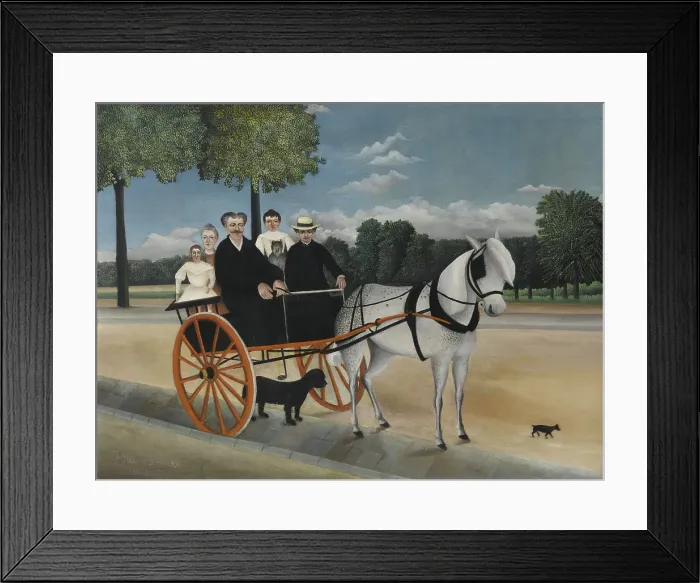 Framed Print : Old Junier's Cart. Artist: Rousseau, Henri Julien Félix (1844-1910) Framed Print : Old Junier's Cart. Artist: Rousseau, Henri Julien Félix (1844-1910)
