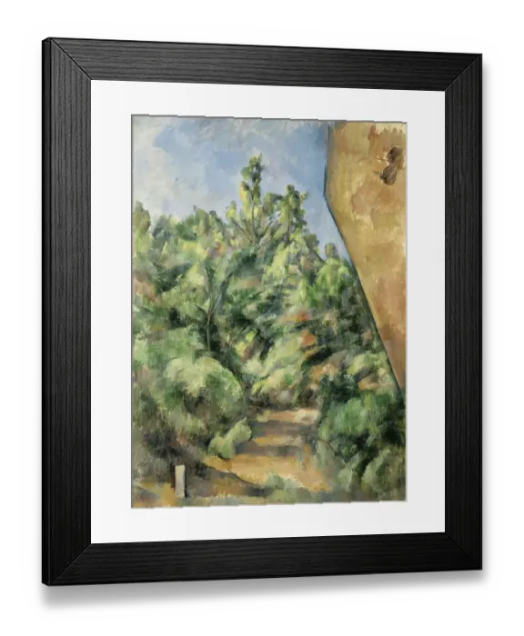 Framed Print : The Red Rock. Artist: Cézanne, Paul (1839-1906) Framed Print : The Red Rock. Artist: Cézanne, Paul (1839-1906)