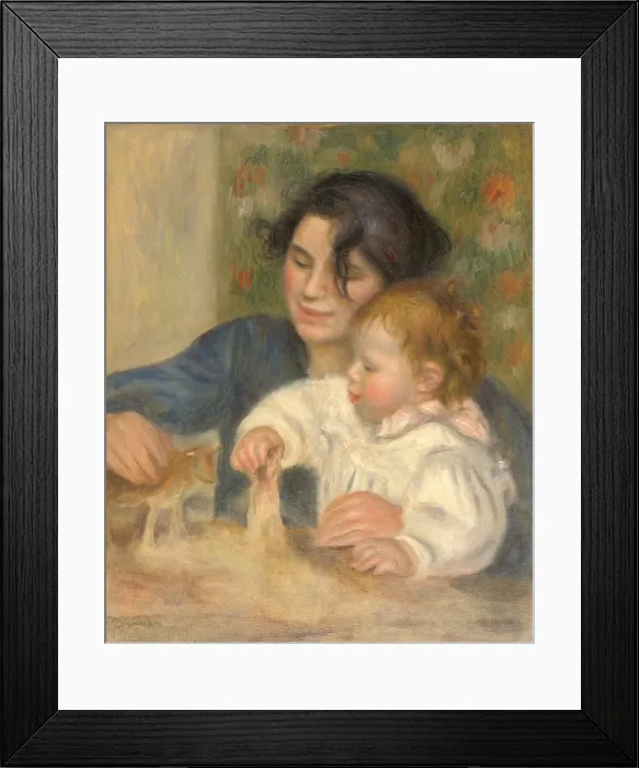 Framed Print : Gabrielle Renard and infant son, Jean, 1896. Artist: Renoir, Pierre Auguste (1841-1919) Framed Print : Gabrielle Renard and infant son, Jean, 1896. Artist: Renoir, Pierre Auguste (1841-1919)