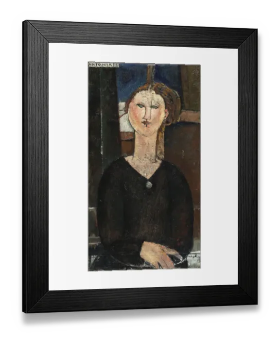 Framed Print : Antonia, c. 1915. Artist: Modigliani, Amedeo (1884-1920) Framed Print : Antonia, c. 1915. Artist: Modigliani, Amedeo (1884-1920)