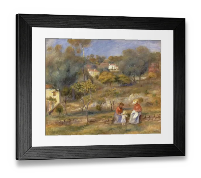 Framed Print : Two Women and a Child, by Pierre-Auguste Renoir, 1902, 20th Century Framed Print : Two Women and a Child, by Pierre-Auguste Renoir, 1902, 20th Century