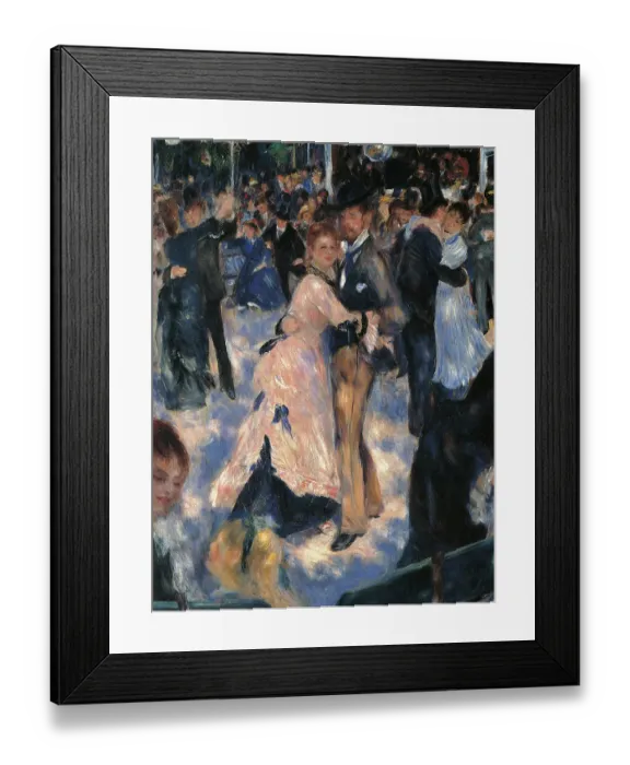 Framed Print : Dance at the Moulin de la Galette, by Pierre-Auguste Renoir, 1876, 19th Century, oil on canvas, cm 131 x 175 Framed Print : Dance at the Moulin de la Galette, by Pierre-Auguste Renoir, 1876, 19th Century, oil on canvas, cm 131 x 175