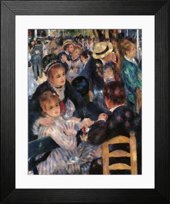 Framed Print : Dance at the Moulin de la Galette, by Pierre-Auguste Renoir, 1876, 19th Century, oil on canvas, cm 131 x 175 Framed Print : Dance at the Moulin de la Galette, by Pierre-Auguste Renoir, 1876, 19th Century, oil on canvas, cm 131 x 175