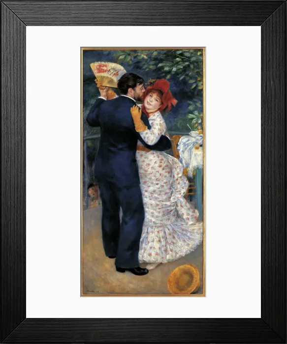 Framed Print : Country Dance, by Pierre-Auguste Renoir, 1883, 19th Century, oil on canvas, cm 180 x 90 Framed Print : Country Dance, by Pierre-Auguste Renoir, 1883, 19th Century, oil on canvas, cm 180 x 90
