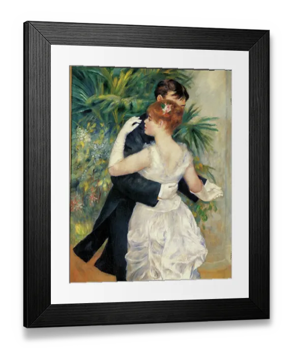 Framed Print : City Dance, by Pierre-Auguste Renoir, 1883, 19th Century, oil on canvas, cm 180 x 90 Framed Print : City Dance, by Pierre-Auguste Renoir, 1883, 19th Century, oil on canvas, cm 180 x 90