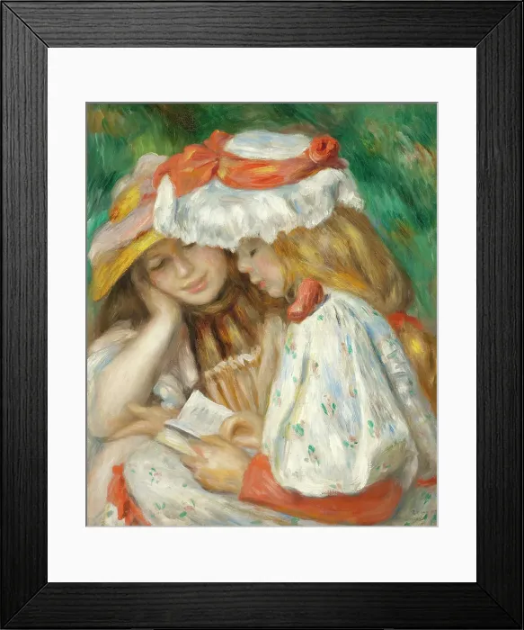 Framed Print : Two Girls Reading Framed Print : Two Girls Reading
