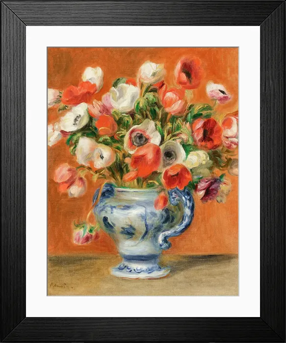 Framed Print : Vase Of Anemones Framed Print : Vase Of Anemones