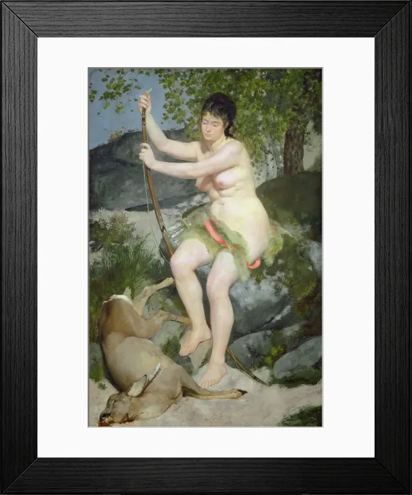 Framed Print : Diana, 1867. Artist Pierre-Auguste Renoir Framed Print : Diana, 1867. Artist Pierre-Auguste Renoir