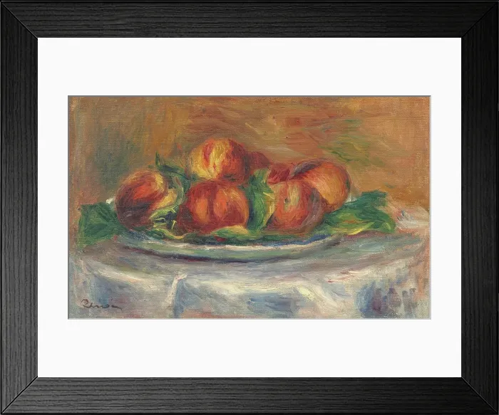 Framed Print : Peaches On A Plate Framed Print : Peaches On A Plate