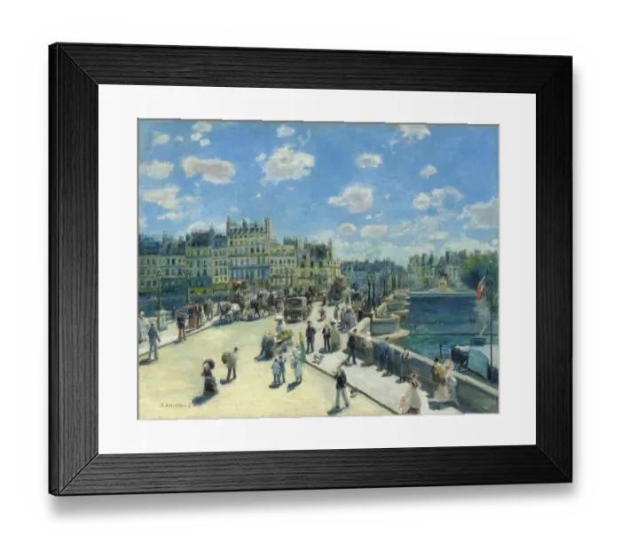 Framed Print : Pont Neuf, Paris, 1872. Artist Pierre-Auguste Renoir Framed Print : Pont Neuf, Paris, 1872. Artist Pierre-Auguste Renoir