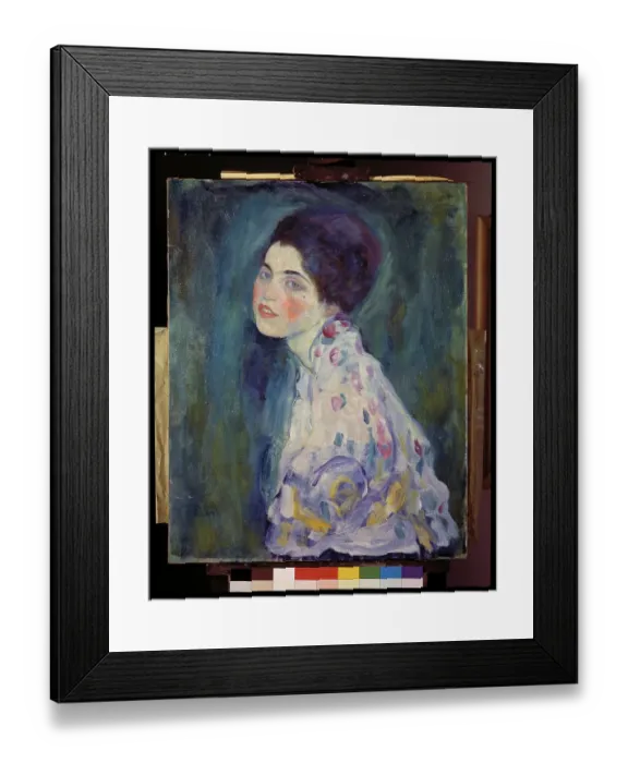 Framed Print : Portrait of a Lady, by Klimt Gustav, 20th Century, 1916, oil on canvas, cm 68 x 55 Framed Print : Portrait of a Lady, by Klimt Gustav, 20th Century, 1916, oil on canvas, cm 68 x 55