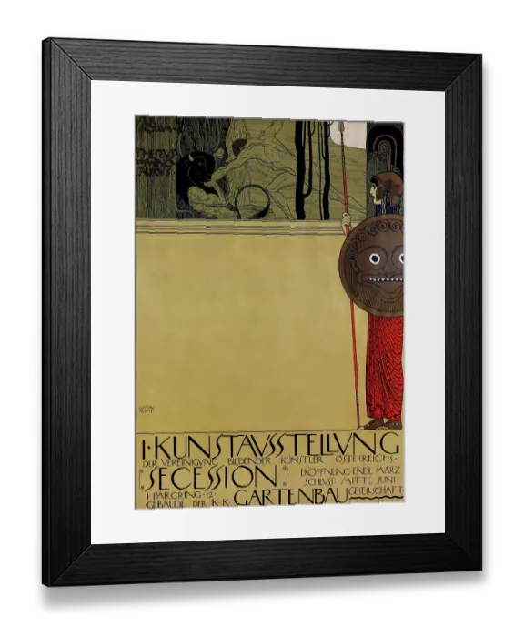 Framed Print : Poster for the First Exhibition of the secession Framed Print : Poster for the First Exhibition of the secession