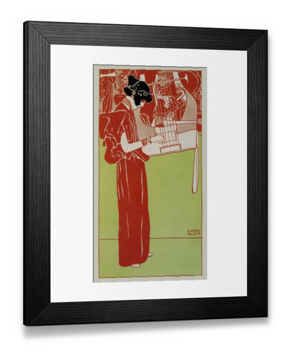 Framed Print : Lady with Lyre Framed Print : Lady with Lyre