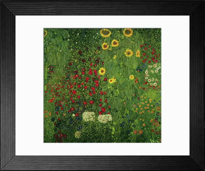 Framed Print : Farm garden with Sunflowers Framed Print : Farm garden with Sunflowers