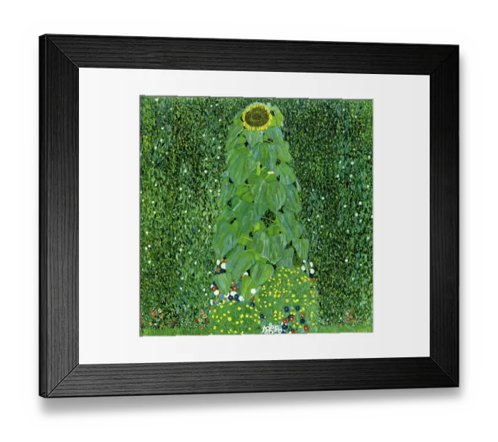 Framed Print : Sunflower as anthropomorphic. Artist Gustav Klimt Framed Print : Sunflower as anthropomorphic. Artist Gustav Klimt