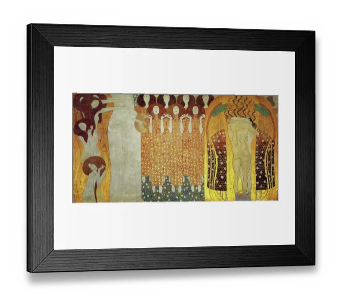 Framed Print : Ideal Realm of the Beethoven Frieze Framed Print : Ideal Realm of the Beethoven Frieze