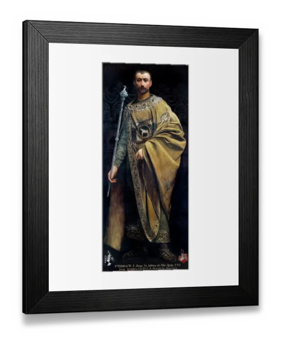 Framed Print : Portrait Of Frederick I Framed Print : Portrait Of Frederick I