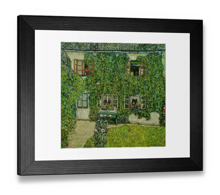 Framed Print : Forester's lodge in Weissenbach at the Attersee la