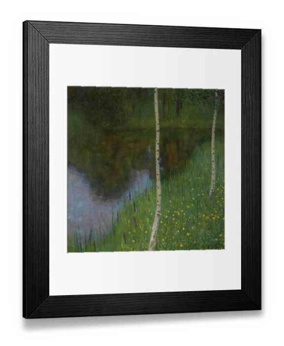 Framed Print : Seeufer Mit Birken (Lakeshore With Birches)