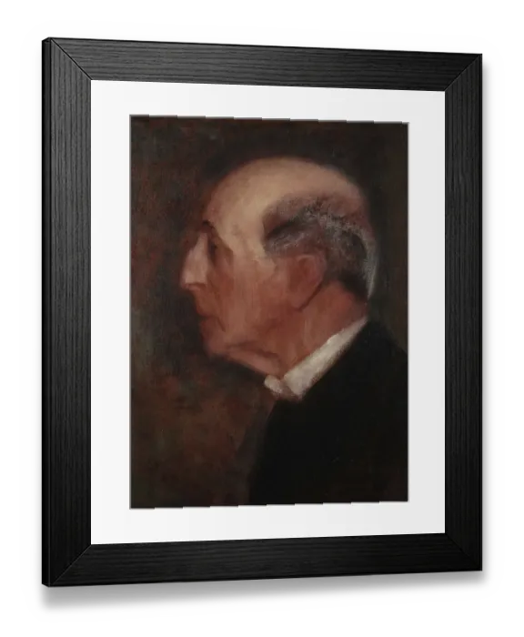Framed Print : Portrait Of An Old Man In Profile (Count Traun?) Framed Print : Portrait Of An Old Man In Profile (Count Traun?)