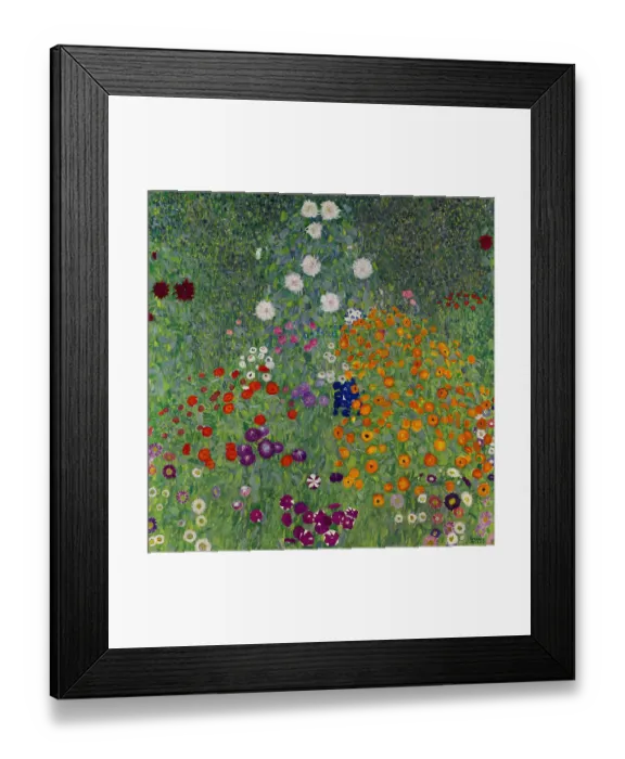 Framed Print : Farm Garden (Flower Garden) Framed Print : Farm Garden (Flower Garden)