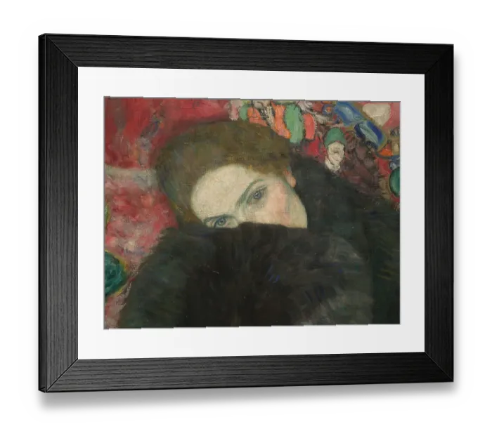 Framed Print : Lady With A Muff Framed Print : Lady With A Muff