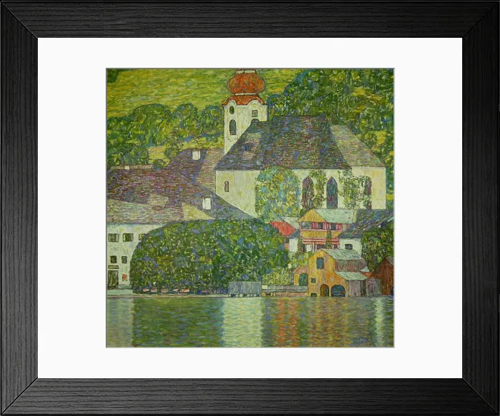 Framed Print : Church at Unterach at the Attersee Framed Print : Church at Unterach at the Attersee